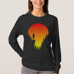 Cute Hiking Sunset Graphic Women Men Hike Hiker T-Shirt