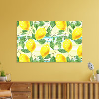 Cute Hip Tropical Summer Lemon Fruit Pattern