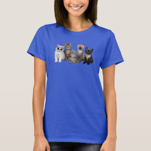 Cute Hippie Cat T-Shirt