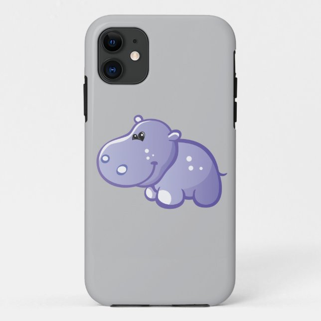 Cute Hippo Case-Mate iPhone Case (Back)