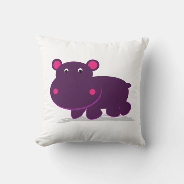 Cute Hippo Cushion (Front)