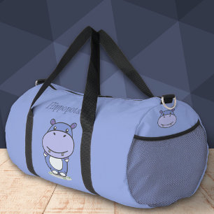 Cute Hippo Duffle Bag