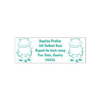 Cute hippo jumping cartoon illustration
