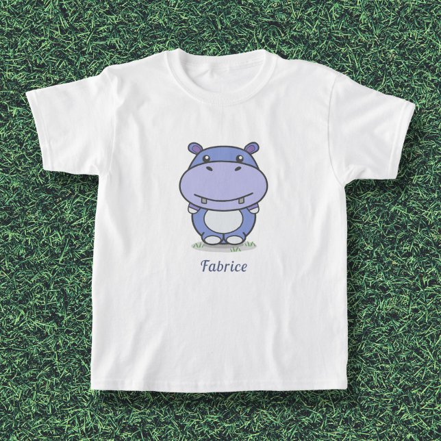 Cute Hippo Kids T-shirt (Cute Hippo Kids T-shirt)