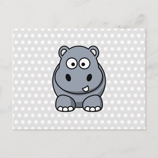 Cute Hippo Postcard (Front)