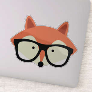Cute Hipster Red Fox