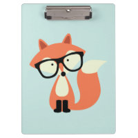 Cute Hipster Red Fox