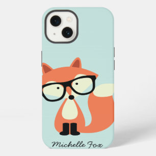 Cute Hipster Red Fox iPhone 13 Case