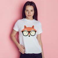 Cute Hipster Red Fox