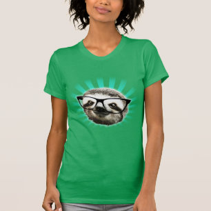 Cute! Hipster Sloth T-Shirt