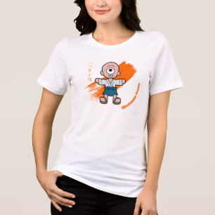 Cute Hitotsume-kozo Yokai Tri-Blend Shirt