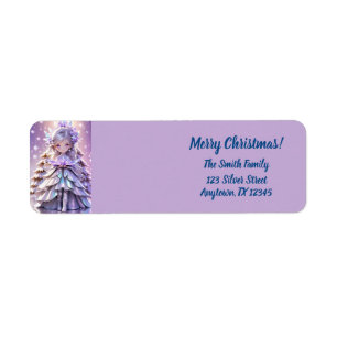 Cute Holiday Address Label Sticker Design for Kids