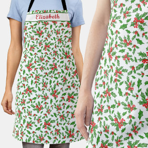 Cute Holiday Baking Seasonal Xmas Cookie Apron