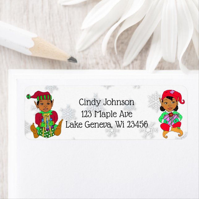Cute Holiday Christmas Elf and Candy Canes (Insitu)