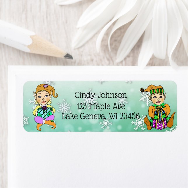 Cute Holiday Christmas Elf and Candy Canes (Insitu)