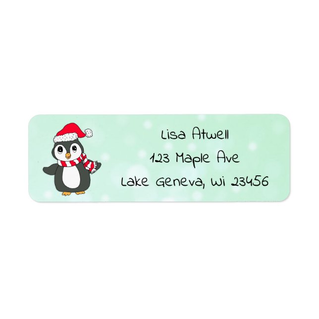 Cute Holiday Christmas Penguin (Front)