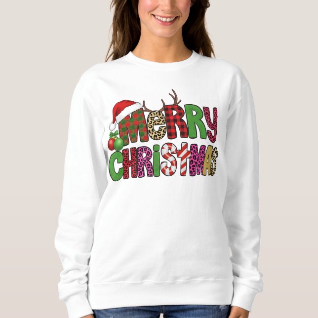 Cute Holiday Christmas Sweatshirt (Front)