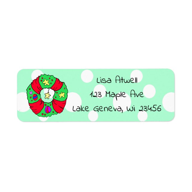 Cute Holiday Christmas Wreath (Front)