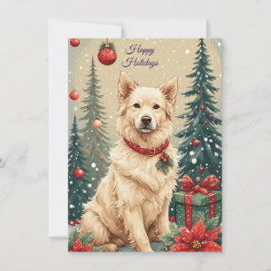 Cute Holiday Dog Card