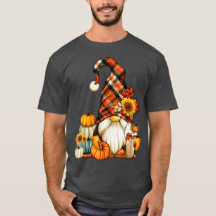 Cute Holiday Gnome For Thanksgiving With Fall Pump T-Shirt