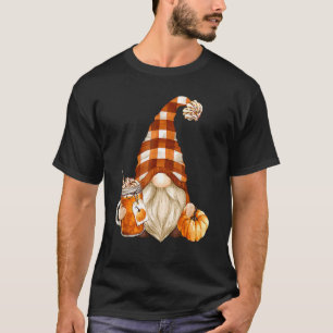 Cute Holiday Gnome For Thanksgiving With Fall Pump T-Shirt