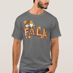 Cute Holiday Gnomies And Squirrel For Fall And Tha T-Shirt