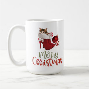 Cute Holiday Kitten Mug