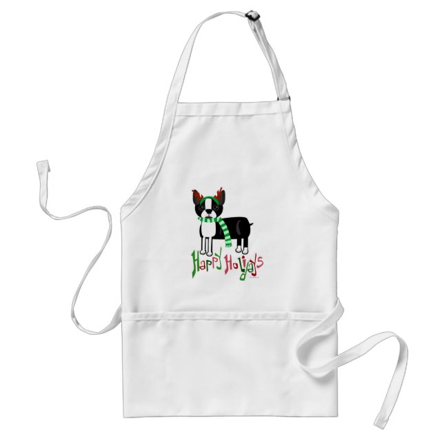 Cute Holiday Pup Standard Apron (Front)