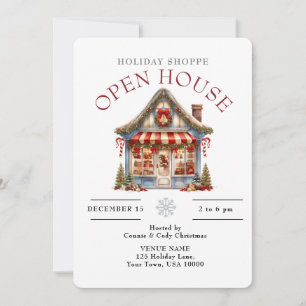 CUTE HOLIDAY SHOPPE  OPEN HOUSE  INVITATION