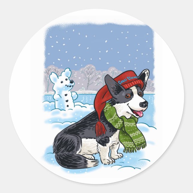 Cute holiday Sticker (Front)