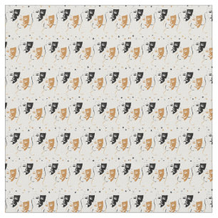 Cute home theatre movie mask pattern material fabric