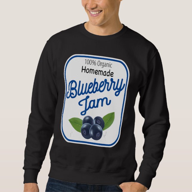 Cute Homemade Blueberry Jam Easy Lazy Halloween Co Sweatshirt (Front)