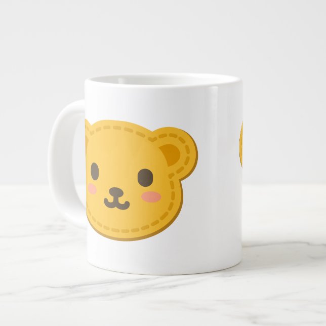 Cute Honey Bear Large Coffee Mug (Front Left)