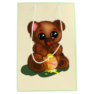 Cute Honey Bear Medium Gift Bag