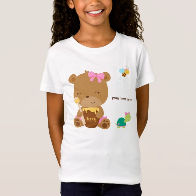 Cute honey bear T-Shirt (Front)