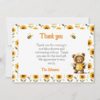 Cute Honey Bee Bear Ba-Bee Shower
