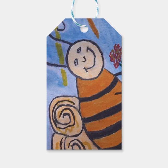 Cute Honey Bee Gift Tag (Front)
