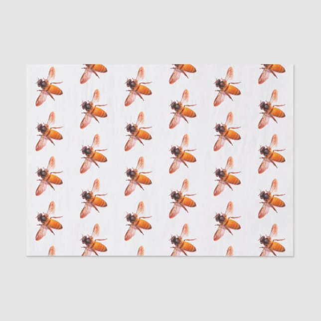 Cute Honey Bee pattern Tissue Paper (Front)
