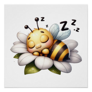 Cute Honey Bee Poster
