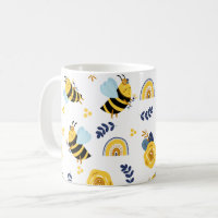 Cute Honey Bee Spring Summer Pattern