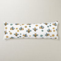 Cute Honey Bees & Floral Wildflowers