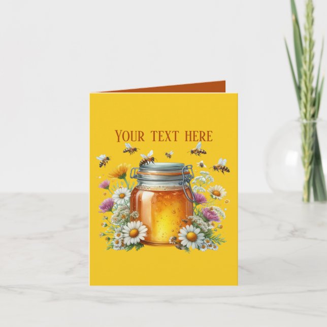 Cute honey vendors customizable card (Front)