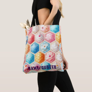 Cute Honeycomb Dessert Seamless Design Tote Bag