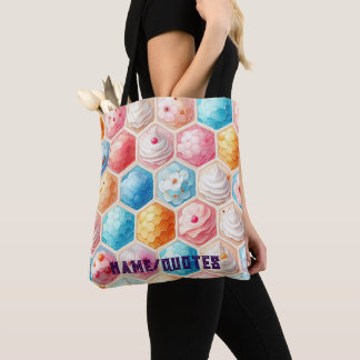 Cute Honeycomb Dessert Seamless Design Tote Bag