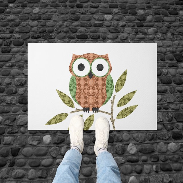 Cute Hoot Owl Door Mat (Creator Uploaded)