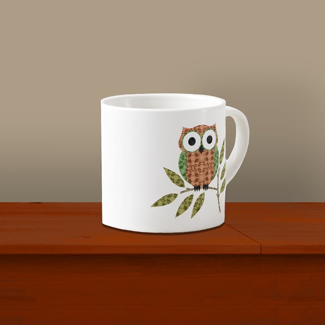 Cute Hoot Owl Espresso Mug (Creator Uploaded)