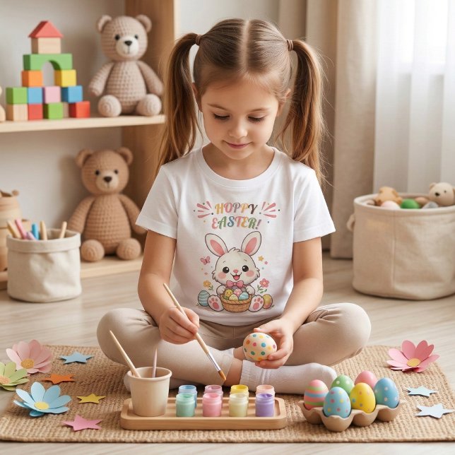 Cute Hoppy Easter Bunny T-Shirt (Creator Uploaded)