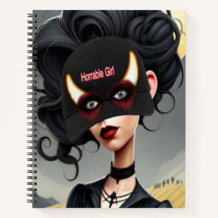 Cute Horrible girl Notebook