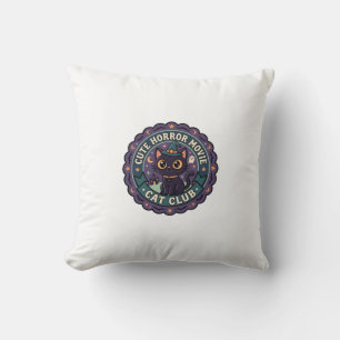 Cute Horror Movie Cat Cute Cat T-Shirt Design - Cu Cushion