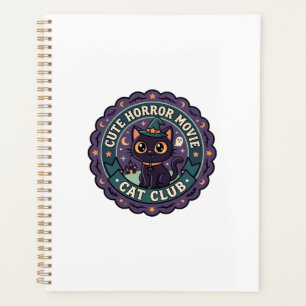 Cute Horror Movie Cat Cute Cat T-Shirt Design - Cu Planner